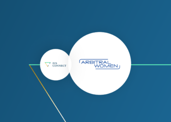 ArbitralWomen and Jus Connect logos